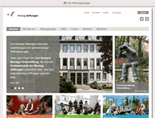 Tablet Screenshot of montag-stiftungen.de